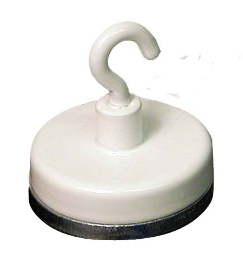 ECLIPSE - WHITE MAGNETIC HOOK 25MM 